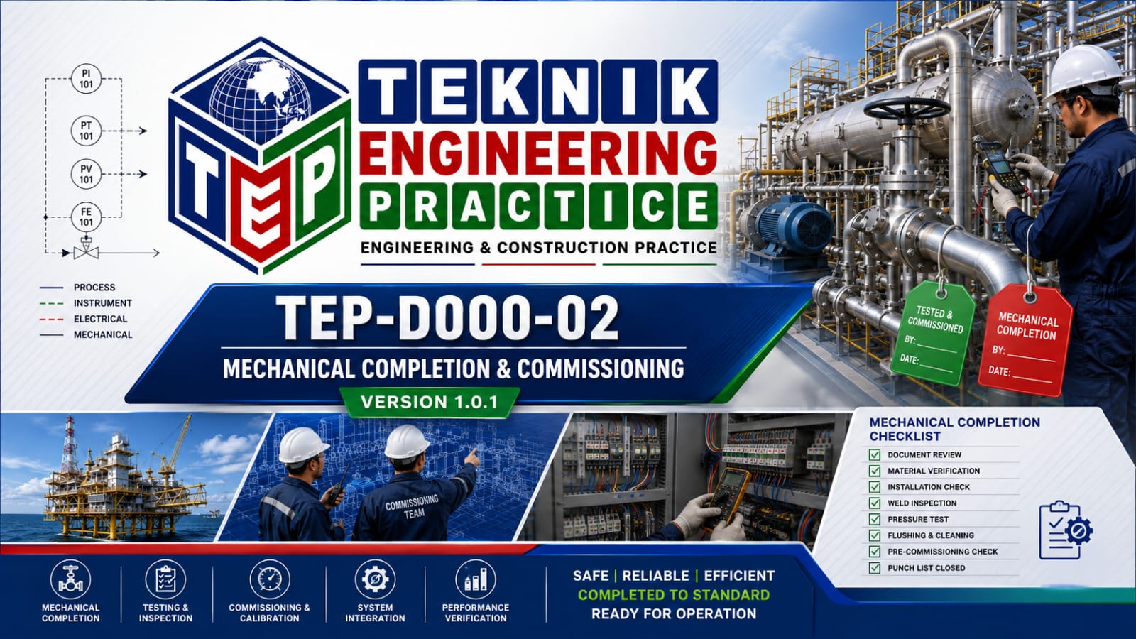 Thumbnail for TEP-D000-02 MECHANICAL CMPLETION AND COMMISSIONING HANDBOOK